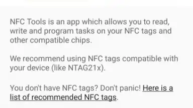 Capture d'écran de NFC Tools 5