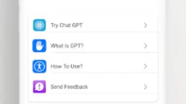 Capture d'écran de Chat GPT: Smart Open Al Chat 5
