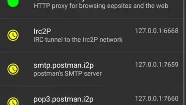 Capture d'écran de I2P 10