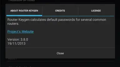 Capture d'écran de Router Keygen (Old) 3
