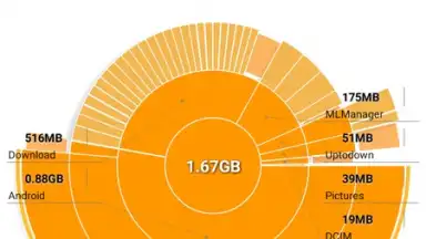 Capture d'écran de Disk Usage & Storage Analyzer 4