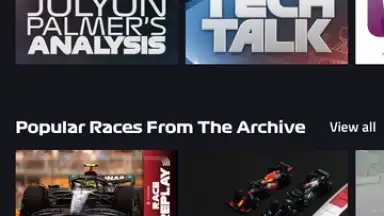 Capture d'écran de F1 TV 4