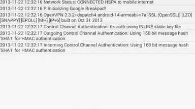 Capture d'écran de OpenVPN 8