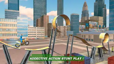 Capture d'écran de London City Motorbike Stunt Riding Simulator 3