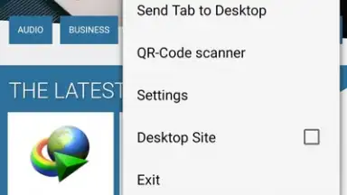 Capture d'écran de Cliqz Browser 5