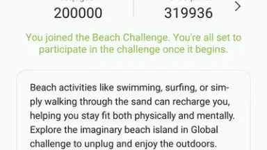 Capture d'écran de Samsung Health (Android Wear) 10