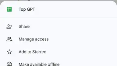 Capture d'écran de Google Drive 2