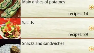 Capture d'écran de Delicious recipes 3