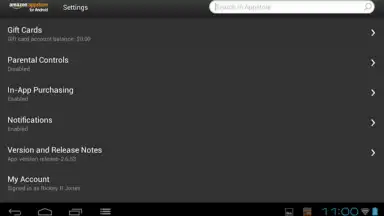 Capture d'écran de Amazon AppStore 3