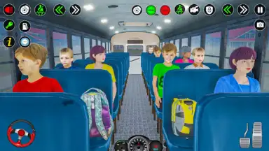 Capture d'écran de School Bus Driving Games 3D 7