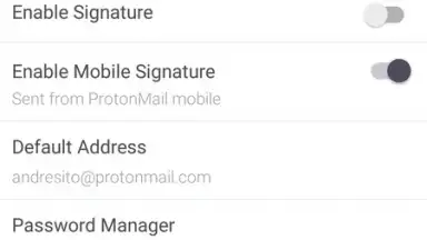 Capture d'écran de Proton Mail 7