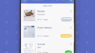 Capture d'écran de FineReader 7