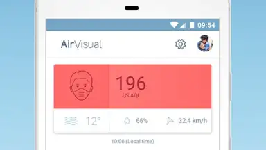 Capture d'écran de IQAir AirVisual 4