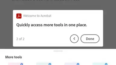 Capture d'écran de Adobe Acrobat Reader 7