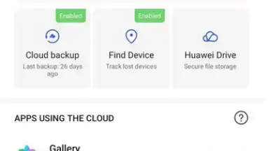 Capture d'écran de HUAWEI Cloud 1