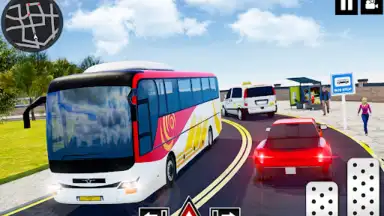 Capture d'écran de Coach Bus Driving - Bus Games 4