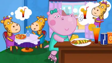 Capture d'écran de Kids Cafe with Hippo 4