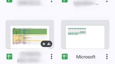 Capture d'écran de Google Sheets 1