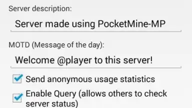 Capture d'écran de PocketMine-MP 1