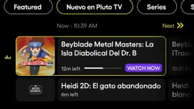 Capture d'écran de Pluto TV 11