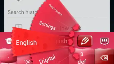 Capture d'écran de Pink Keyboard Hearts Glow 5