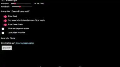Capture d'écran de Powerwall Companion 11