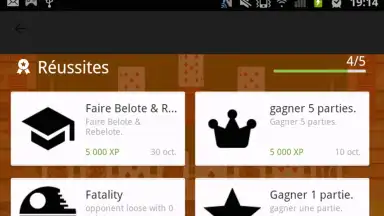 Capture d'écran de Belote Gratuit 4