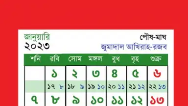 Capture d'écran de All Bangla Calendar 4