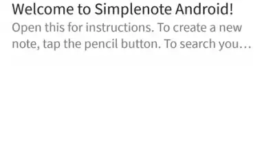 Capture d'écran de Simplenote 1