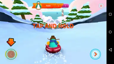 Capture d'écran de Club Penguin Sled Racer 1