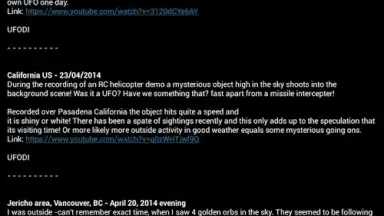 Capture d'écran de Latest UFO Sightings 3