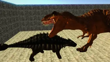 Capture d'écran de Dino Anky vs T-Rex Colloseum 3