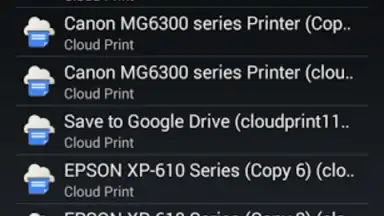 Capture d'écran de Cloud Print 5