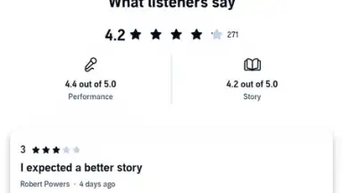 Capture d'écran de Audible 5