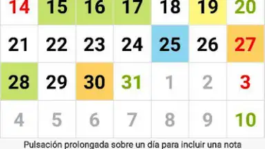 Capture d'écran de Calendario Laboral Argentina 3
