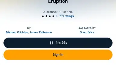 Capture d'écran de Audible 12