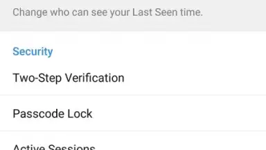 Capture d'écran de Telegram Talk 1