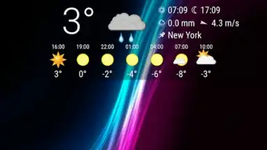 Capture d'écran de Simple Time & Weather Widget 4