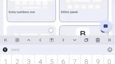 Capture d'écran de Yandex Keyboard 1