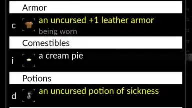 Capture d'écran de NetHack 8