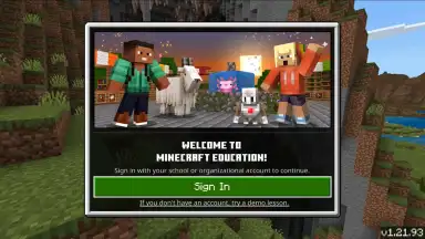 Capture d'écran de Minecraft Education 3