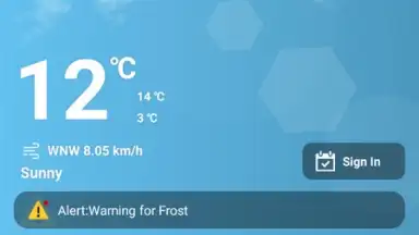 Capture d'écran de Daily Weather Free 3