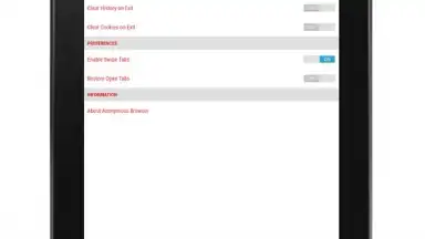 Capture d'écran de Anonymous Browser 12