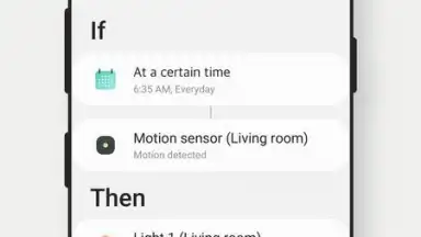 Capture d'écran de Samsung SmartThings 1