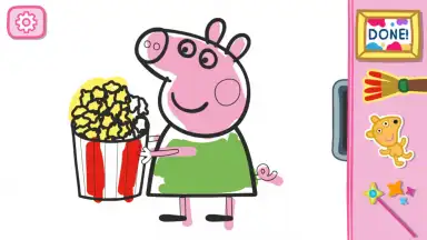 Capture d'écran de Peppa's Paintbox 2