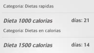 Capture d'écran de Diets for losing weight 9
