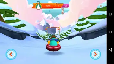 Capture d'écran de Club Penguin Sled Racer 3
