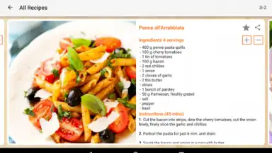 Capture d'écran de Pasta Rezepte 9