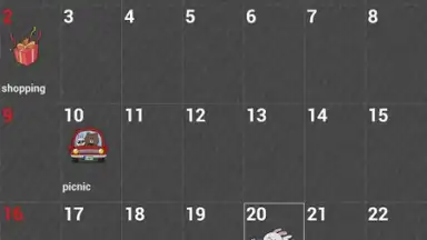 Capture d'écran de dodol Calendar Widget 3