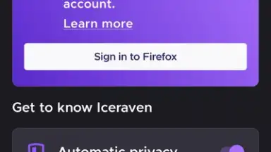 Capture d'écran de Iceraven Browser 1